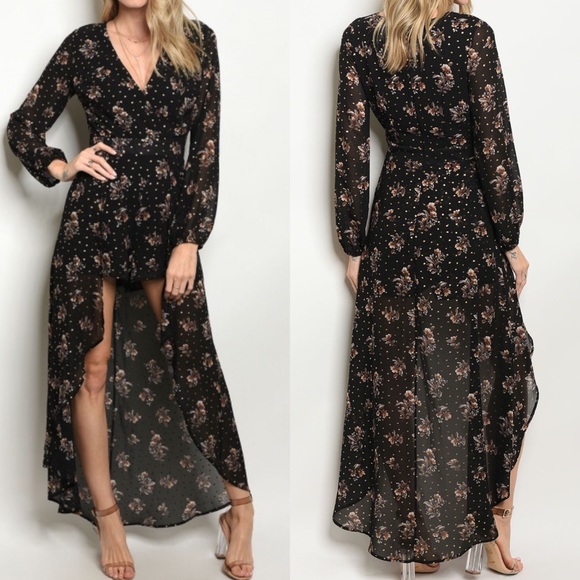 Large Only Floral Maxi Romper - Picture 3 of 3